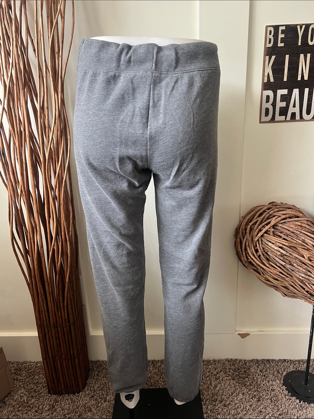 Express Gray Sweatpants with Rhinestone Details - Picture 7 of 9